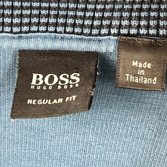 Boss Hugo Boss Men's Long  Sleeve Mock Neck ¼ Zipper Sweater - Picture 4 of 14